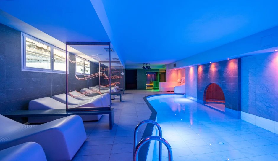 Area wellness dell'albergo a Caorle AQA PALACE, con piscina